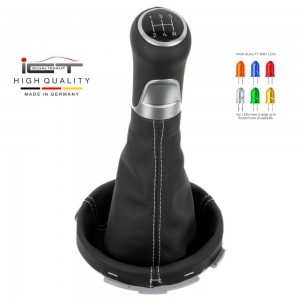 Ford Fiesta MK6 ST Cup Fusion Calero shift gear knob boot gaiter cover Alcantara leather