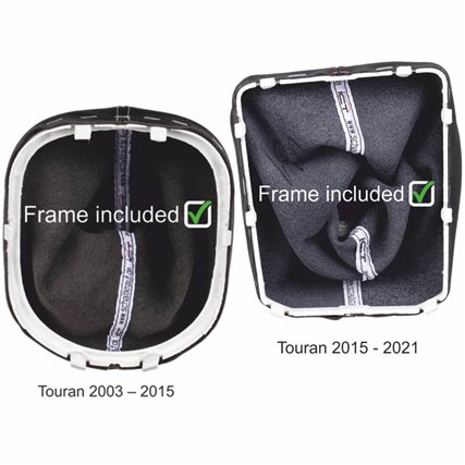 vista inferior del marco de la funda VW Touran Typ 1T 5T 4Motion