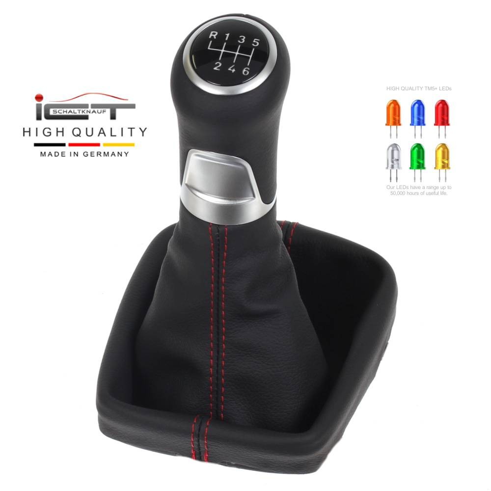 VW Touran Typ 1T 5T 4Motion pomello del cambio Alcantara pelle cuffia