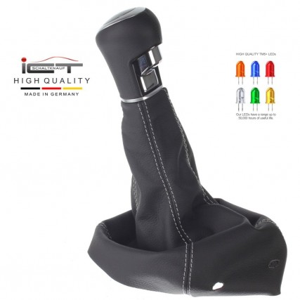 Opel Astra G Coupe Cabrio CC OPC manopla de câmbio de couro coifa com moldura de montagem