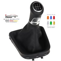 ict pomello del cambio con cuciture nere VW UP Seat Mii Skoda Citigo