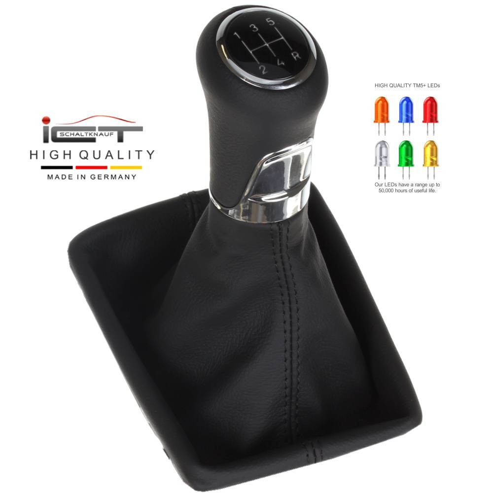 Ford Fiesta MK7 MK8 Facelift shift gear knob boot gaiter cover Alcantara leather