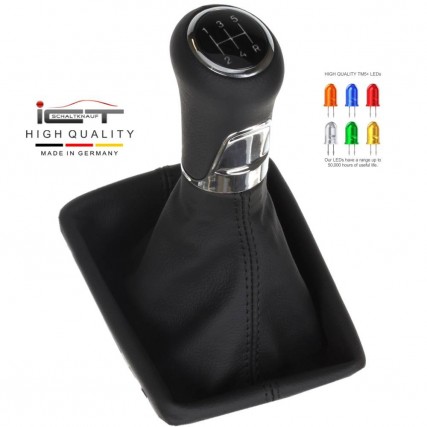 Ford Fiesta MK7 MK8 Facelift shift gear knob boot gaiter cover Alcantara leather