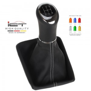 Ford Fiesta MK7 MK8 Facelift shift gear knob boot gaiter leather mounting frame