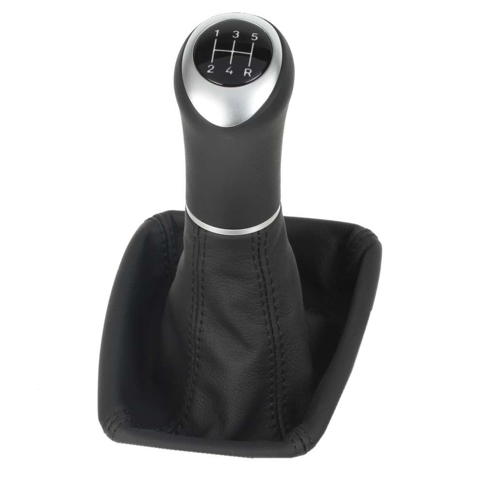 Copripomello Leva Cambio In Pelle PU Per Ford C-Max/Focus 2003-2011 - Nero