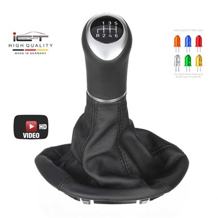 Mercedes V-Klasse W639 Vito Viano Schaltknauf Schaltsack leder schaltmanschette mit rahmen