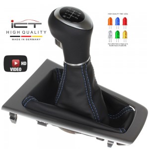 Ford Focus MK3 3 Generation Schaltknauf Schaltsack leder schaltmanschette mit rahmen