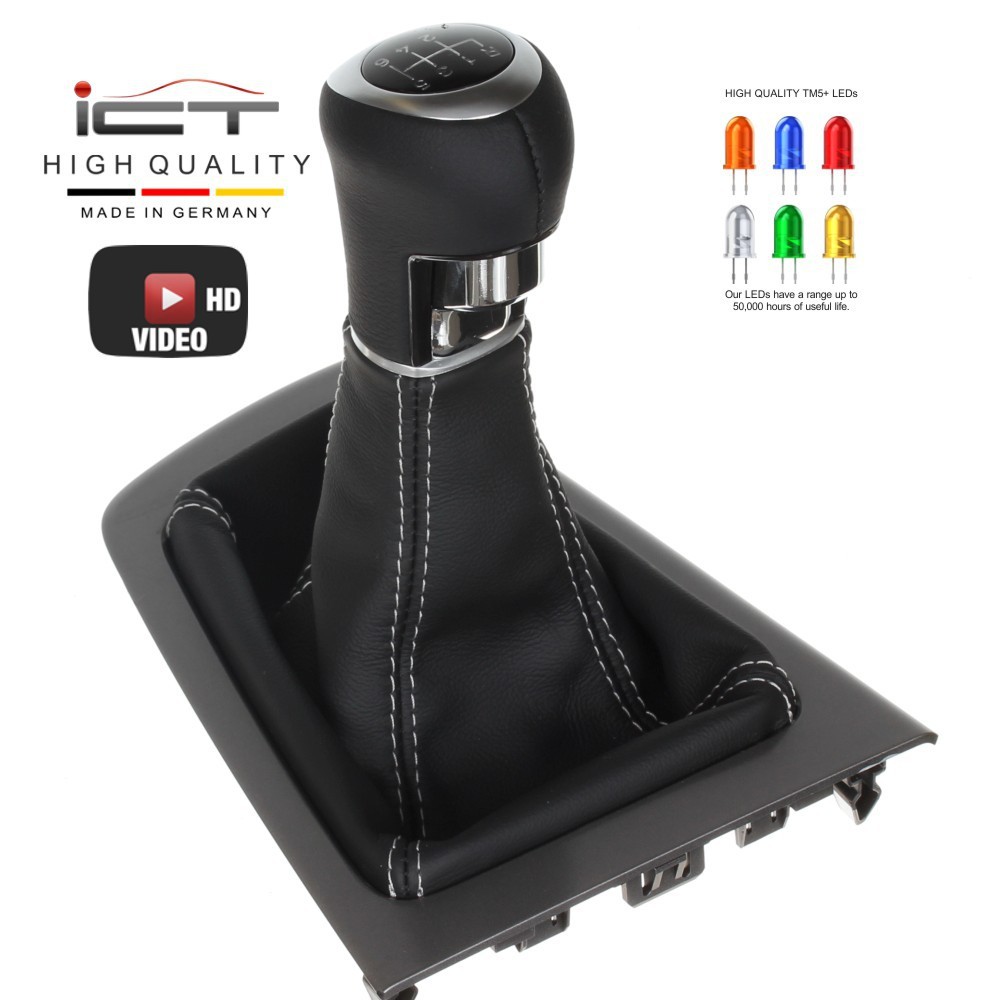 Ford Focus MK3 3 Generation Schaltknauf Schaltsack Alcantara leder schaltmanschette