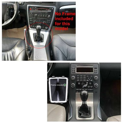 Volvo S60 S80 soufflet de levier de vitesse vue de dessous avec câble