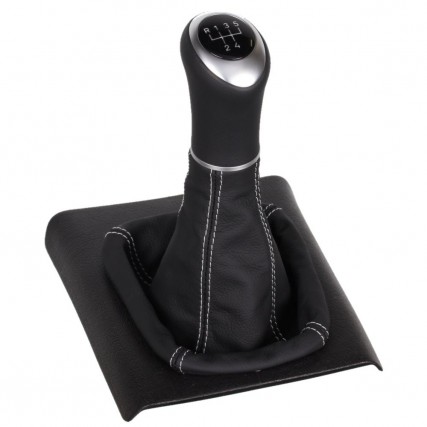 VW Lupo 3L TDI GTI FSI Schaltknauf Schaltsack leder schaltmanschette mit rahmen