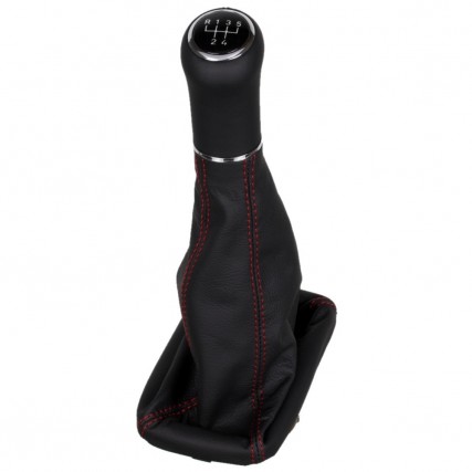 ict shift knob with red stitching VW Polo 2 3 86c 2F
