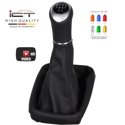 Opel Vauxhall Corsa C shift gear knob boot gaiter cover Alcantara leather