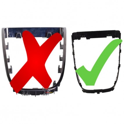 vista inferior del marco de la funda Opel Astra J Cascada