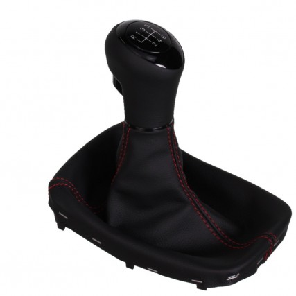 ict pomo de la palanca de cambios con costuras rojas Opel Astra J Cascada