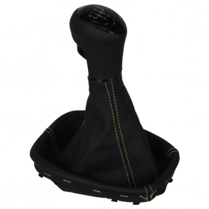 Opel Corsa D E Adam Schaltknauf Schaltsack leder schaltmanschette mit rahmen