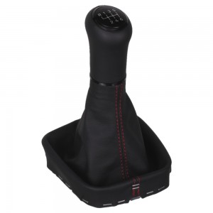ict shift knob with red stitching VW Polo 5 6R 6C GTI