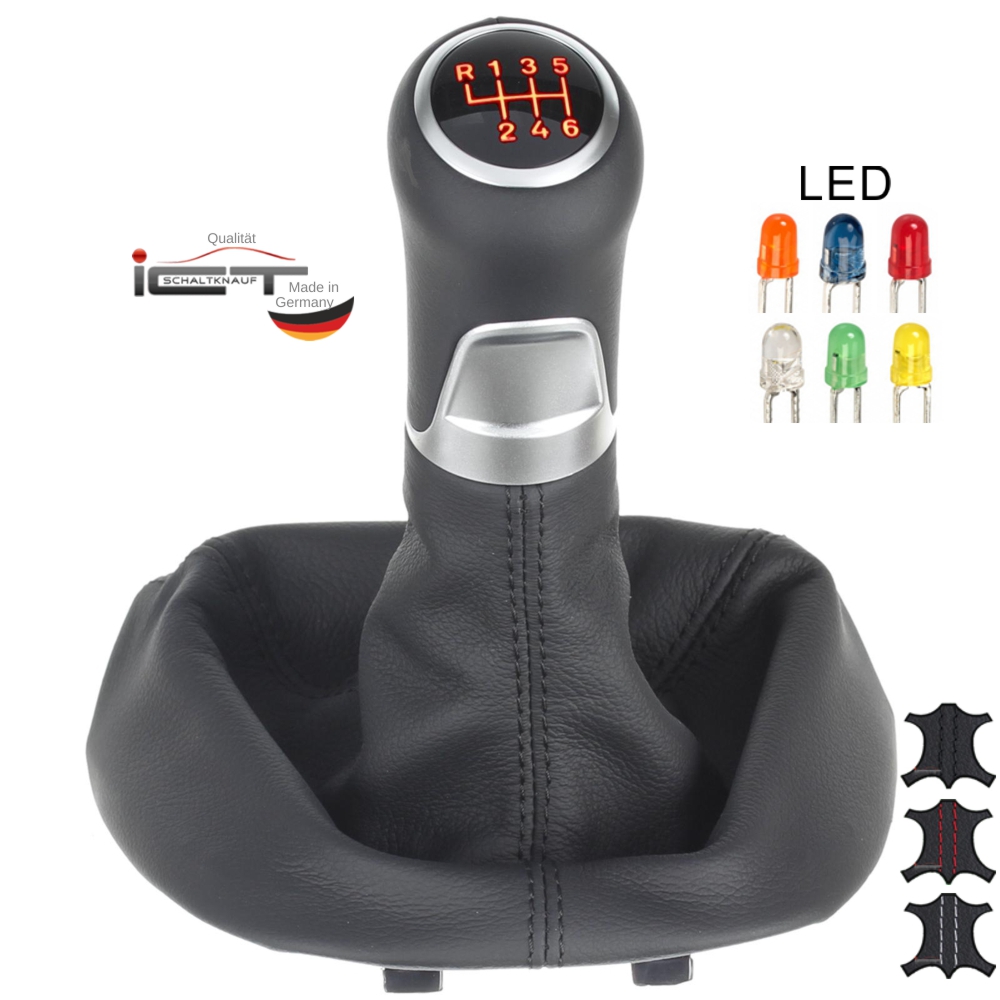 Porsche Cayman Typ 987c pommeau de vitesse soufflet cuir Alcantara