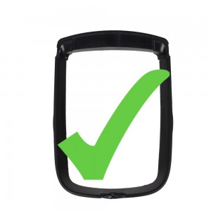 vista inferior del marco de la funda Volvo C30 C70 S40 V50