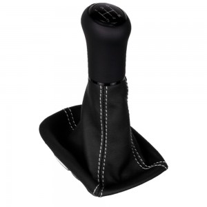 ict pomello del cambio con cuciture nere Volvo C30 C70 S40 V50