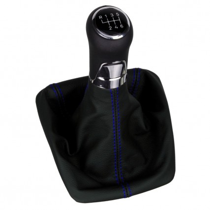 Skoda Octavia 2 RS 1Z3 1Z5 shift gear knob boot gaiter leather mounting frame