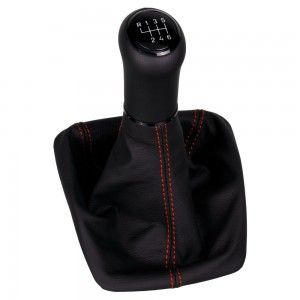 ict Schaltknauf mit rote Naht Skoda Octavia 2 RS 1Z3 1Z5