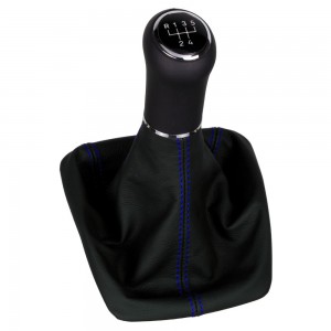 Skoda Yeti Typ 5L Schaltknauf Schaltsack leder schaltmanschette mit rahmen