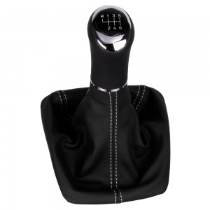 ict pommeau de vitesse avec coutures rouges Skoda Yeti Typ 5L