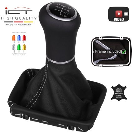 Mercedes SLK R170 Facelift pomello del cambio pelle e cuffia con telaio di montaggio