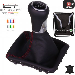 Mercedes SLK R171 shift gear knob boot gaiter cover Alcantara leather
