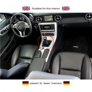 schaltmanschette unten rahmen ansicht Mercedes SLK R172