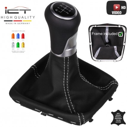 Mercedes SLK R172 shift gear knob boot gaiter cover Alcantara leather