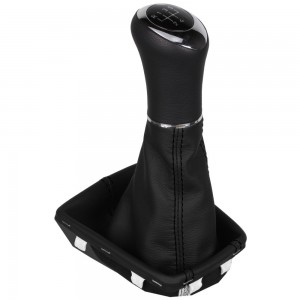 Schaltknauf Schaltsack Skoda Rapid leder schaltmanschette