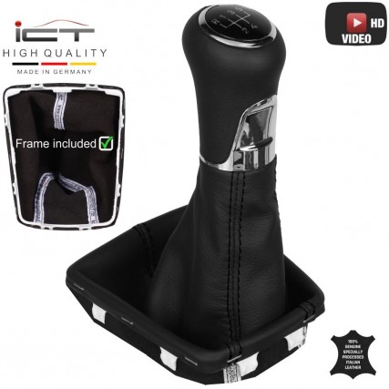 Schaltknauf Schaltsack Skoda Rapid leder schaltmanschette