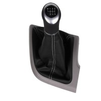 Fiat Ducato Peugeot Boxer Citroen Jumper Schaltknauf Schaltsack leder schaltmanschette mit rahmen