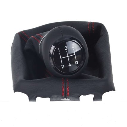ict pomo de la palanca de cambios con costuras rojas Mazda CX5 Typ KH GE KF