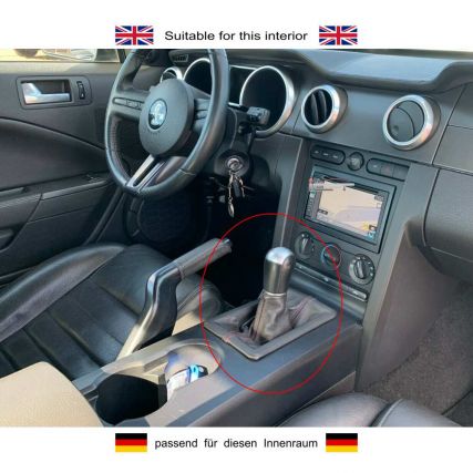 Schaltknauf Schaltsack Ford Mustang leder schaltmanschette Schaltknauf Schaltsack Ford Mustang leder schaltmanschette