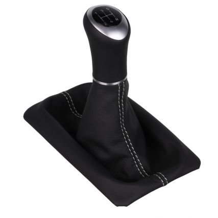 ict pommeau de vitesse avec coutures grises Ford Mustang 5 V Shelby GT500 V6 GT GT-H