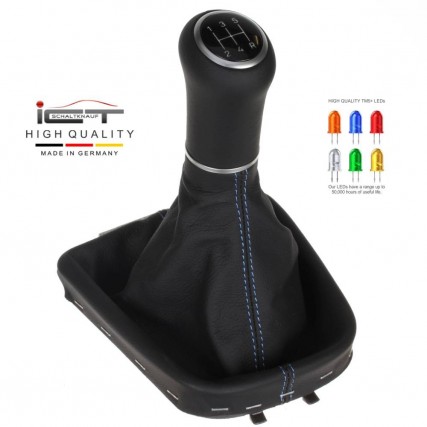 Mitsubishi Space Star Mirage pomo de la palanca de cambios de cuero funda marco de montaje