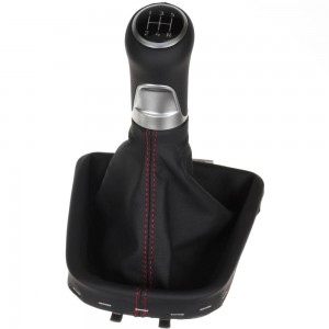 ict pomo de la palanca de cambios con costuras grises Mitsubishi Space Star Mirage