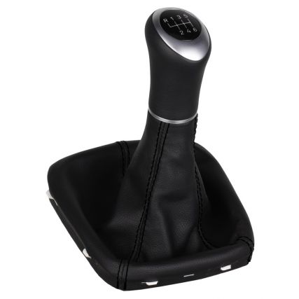 ict Schaltknauf mit rote Naht Porsche Cayenne Typ 9PA