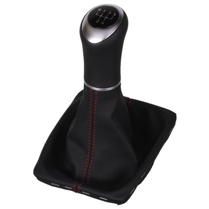 ict pommeau de vitesse avec coutures rouges Mazda CX3