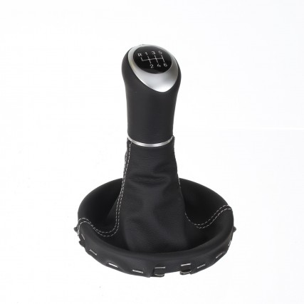 VW Bus T5 shift gear knob boot gaiter leather mounting frame