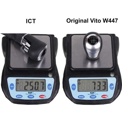 ict pomello del cambio con cuciture rosse Mercedes Vito W447