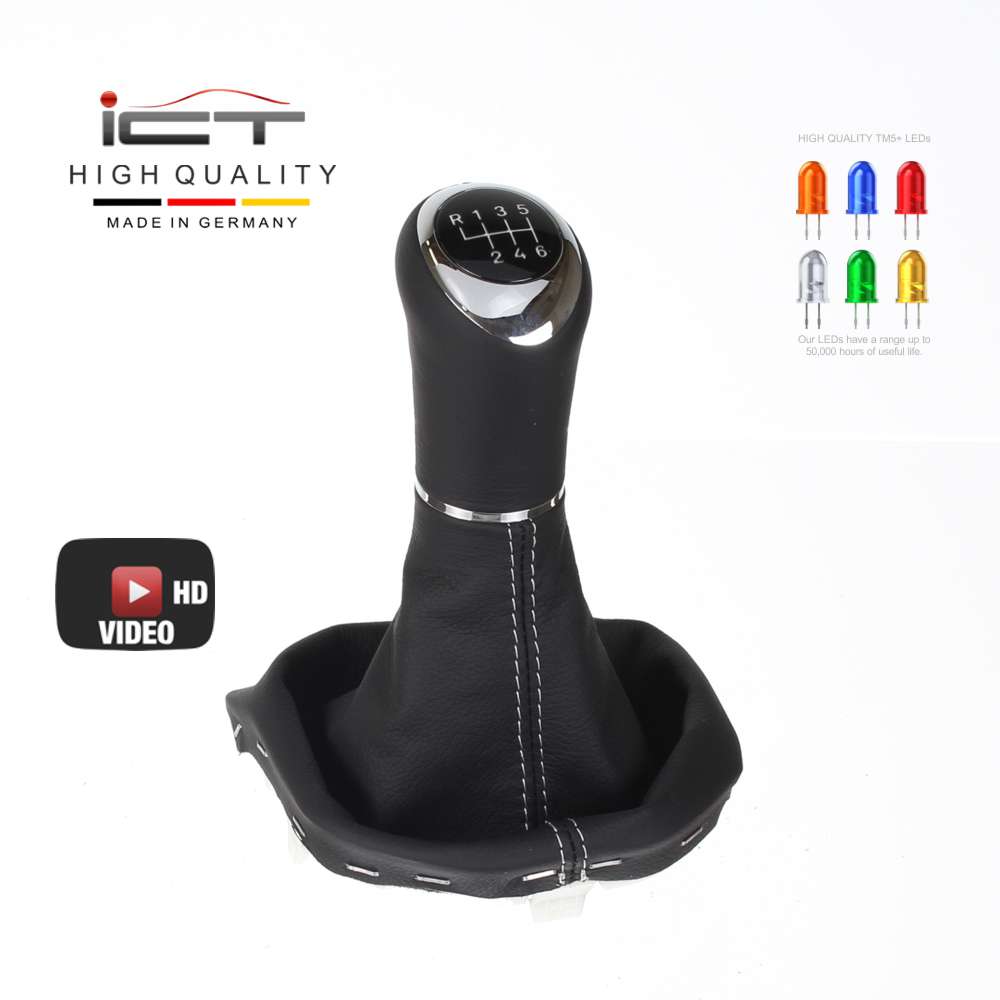 VW Bus T6 Transporter Multivan California shift gear knob boot gaiter cover Alcantara leather