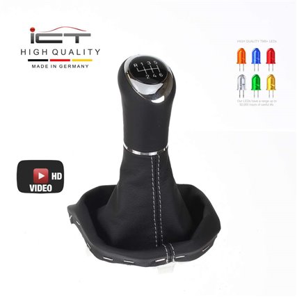 VW Bus T6 Transporter Multivan California shift gear knob boot gaiter cover Alcantara leather