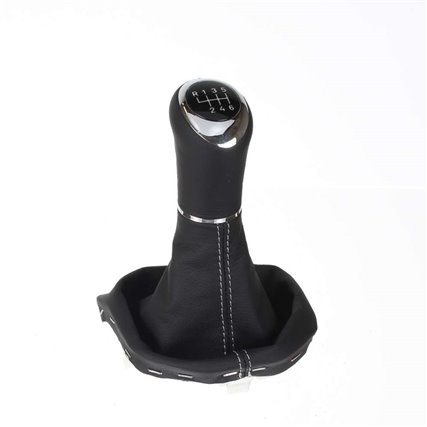 ict pomello del cambio con cuciture grigie VW Bus T6 Transporter Multivan California