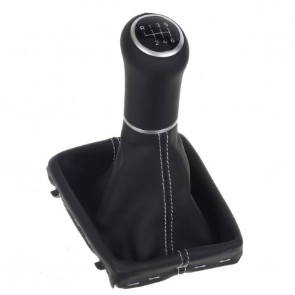 ict pommeau de vitesse avec coutures noires Audi Q2 GA