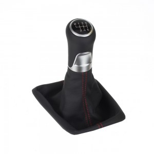 ict pomo de la palanca de cambios con costuras negras Seat Leon 3 Typ 5F
