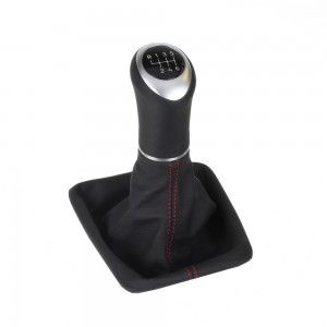 ict pomo de la palanca de cambios con costuras rojas Seat Leon 3 Typ 5F