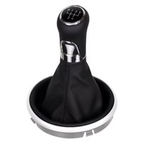 Skoda Fabia Roomster 6J shift gear knob boot gaiter leather mounting frame